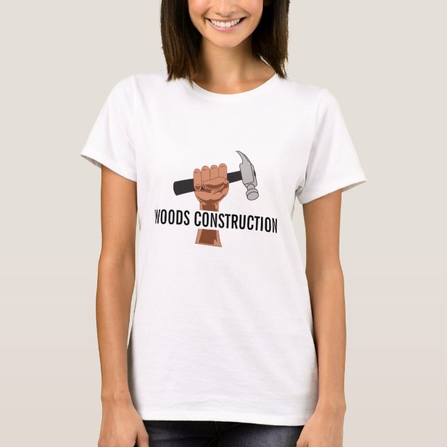 Camiseta Construtor Personalizado/Construção (Frente)