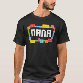 Camiseta Construtor principal Nana Bricks Blocks Building F