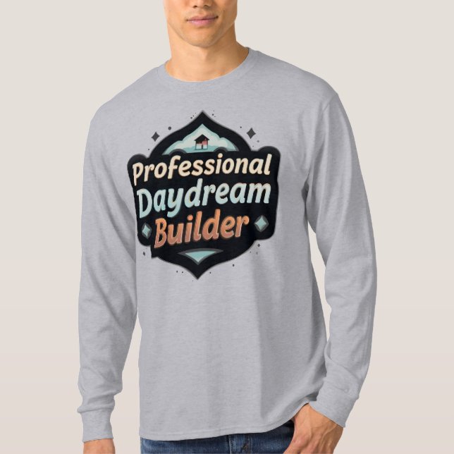 Camiseta Construtor Profissional de Devaneios Citação Engra (Frente)