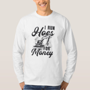 Camiseta Construtor Trabalhador Escavador Eu Faço Hoes Por
