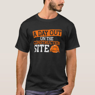 Camiseta Construtor Um Dia No Canário De Construção