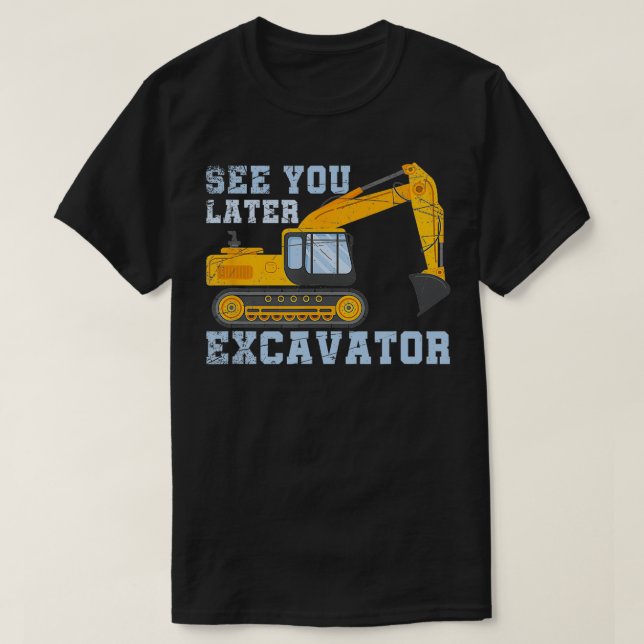 Camiseta Construtor Worker Excavator Driver Men Gift (Frente do Design)