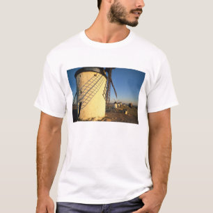 Camiseta Consuegra, La Mancha, Espanha, moinhos de vento e