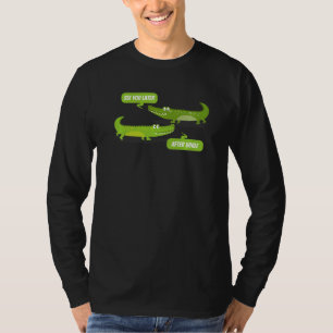 Camiseta Consulte Você Mais Tarde Alligador Após O Crocodil