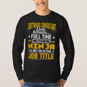 Camiseta Consultor de Software Trabalho Título Software Con