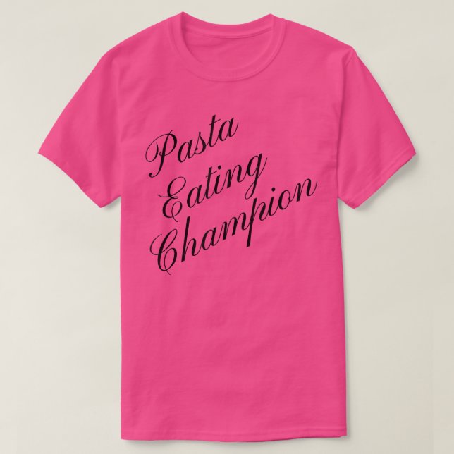 Camiseta Cont Competitivo De Comida De Comidas De Massas (Frente do Design)