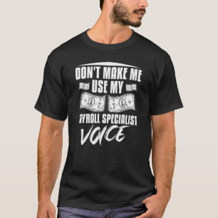 Camiseta Conta de Funcionário do Especialista do Gerenciado