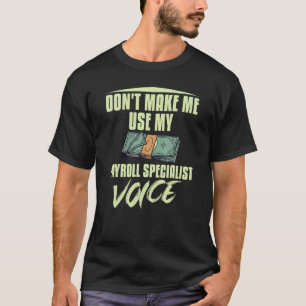 Camiseta Conta de Funcionário do Especialista do Gerenciado