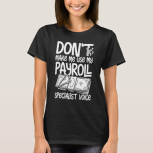 Camiseta Conta de Funcionário do Especialista do Gerenciado