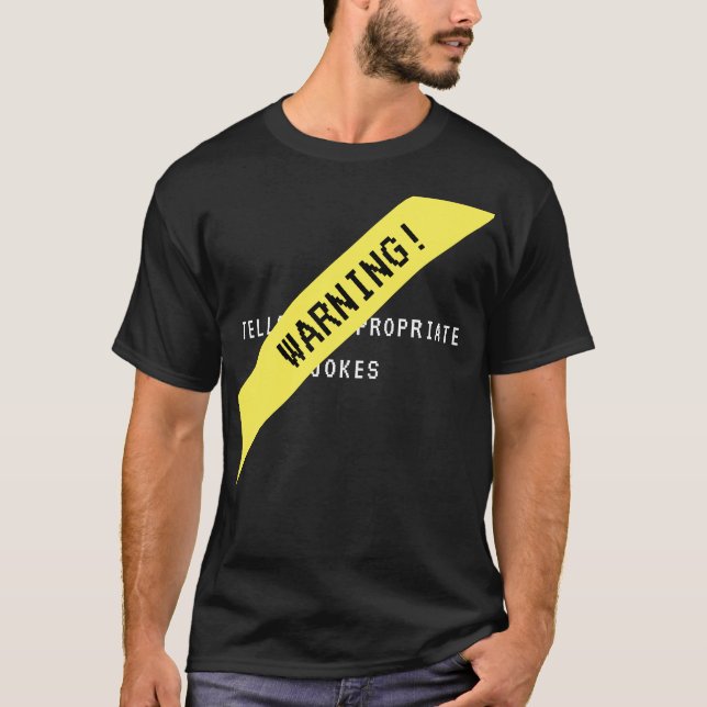 Camiseta Conta piadas inadequadas (Frente)