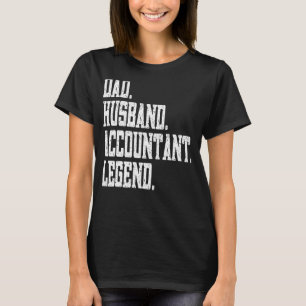 Camiseta Contabilidade de Legenda do Contabilista do Pai Hu