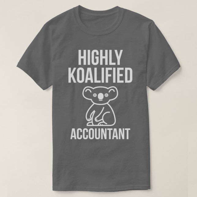 Camiseta Contabilista Altamente Koalificado (Frente do Design)