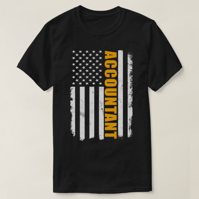 Camiseta Contabilista Americano (Frente do Design)