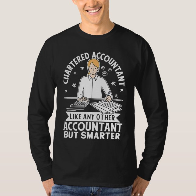 Camiseta Contabilista Caracterizado Como Qualquer Outro, Ma (Frente)