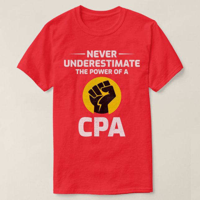 Camiseta Contabilista Contabilista Estudante Cpa Engraçado  (Frente do Design)