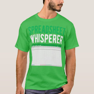 Camiseta Contabilista de Contabilidade do Excel Whisperer d