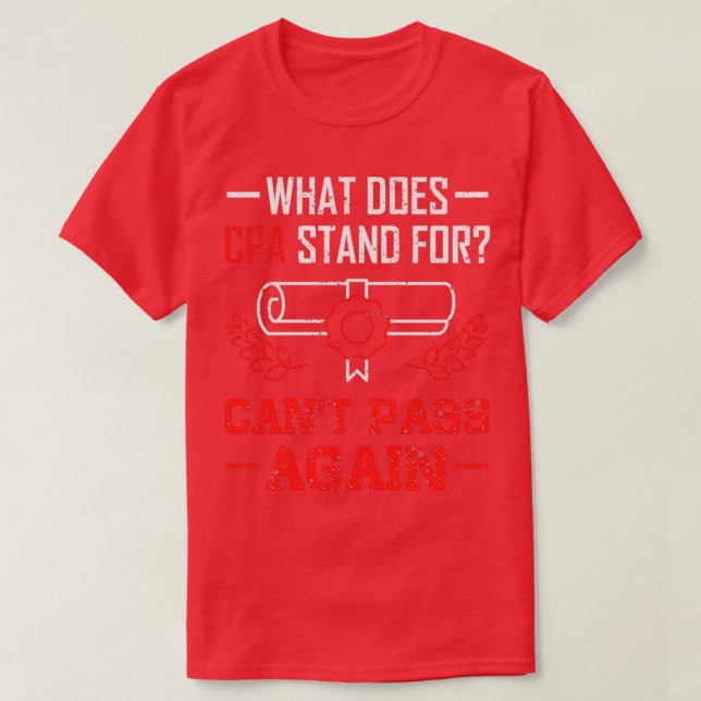 Camiseta Contabilista de Contas Públicas com Certificação d (Frente do Design)
