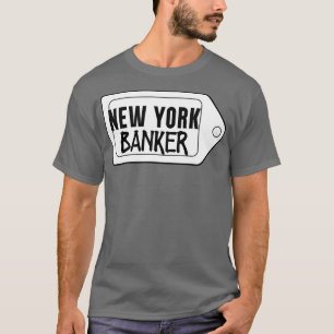 CAMISETA CONTABILISTA DE NOVA IORQUE, BANCO PRETO E BRANCO