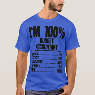 Camiseta Contabilista De Orçamento Ix27m 100