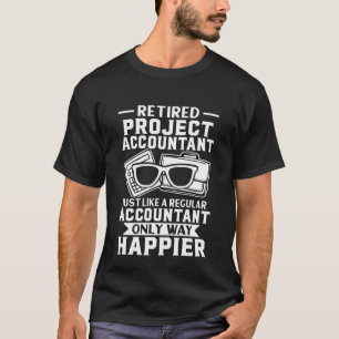 Camiseta Contabilista De Projeto Aposentado, Igual Ao Norma