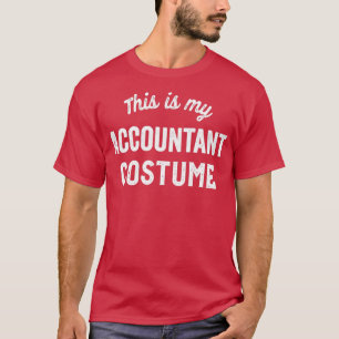 Camiseta Contabilista Engraçado Costume de Halloween Fácil