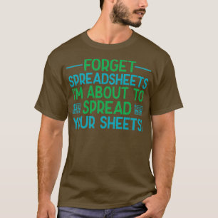 Camiseta Contabilista Folha de Cálculo Auditores Reais