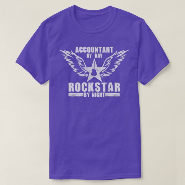 Camiseta Contabilista Funny Rockstar (Frente do Design)