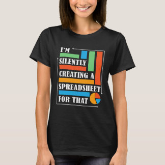 Camiseta Contabilista Funny Statistics Criando Silenciosame