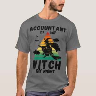 Camiseta Contabilista por bruxa noturna Dia de as Bruxas en