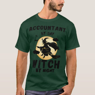 Camiseta Contabilista por bruxa noturna Dia de as Bruxas en