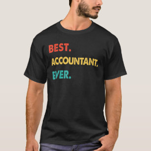 Camiseta Contabilista Profissão Retro Melhor Contabilista