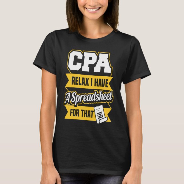 Camiseta Contabilista Público Certificado (Frente)