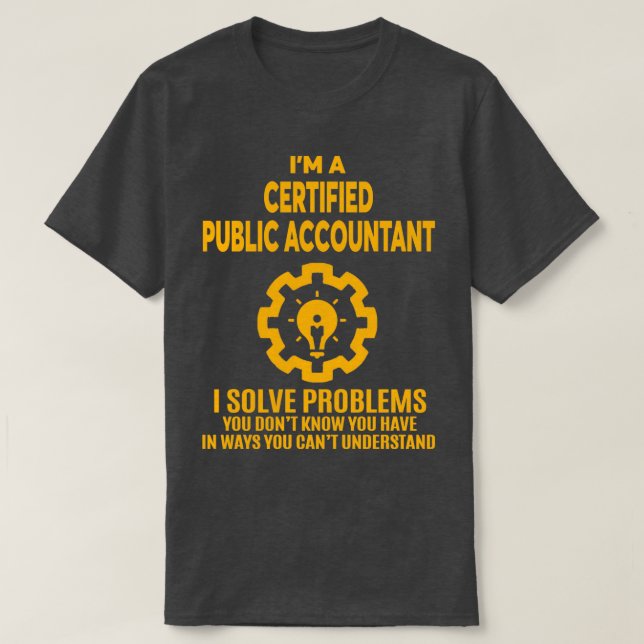 CAMISETA CONTABILISTA PÚBLICO CERTIFICADO NICE DESIGN 2017  (Frente do Design)