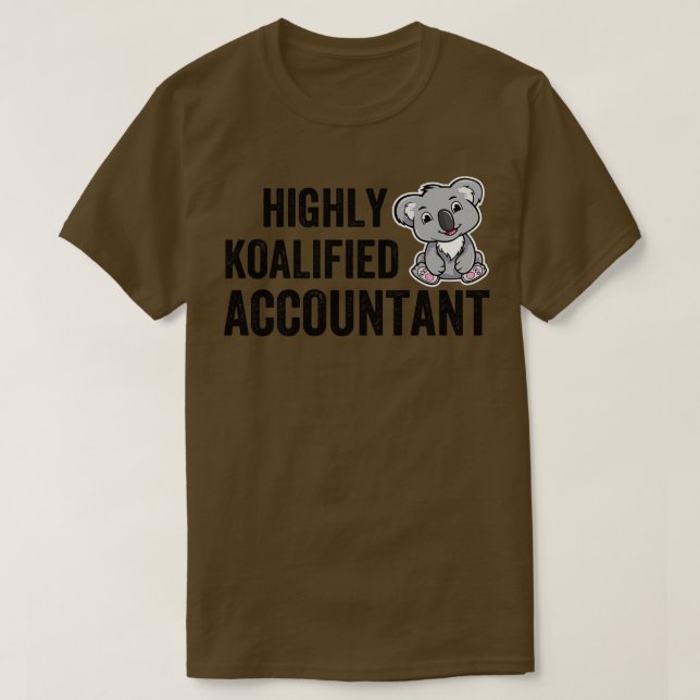 Camiseta contador altamente koalificado 2 (Frente do Design)