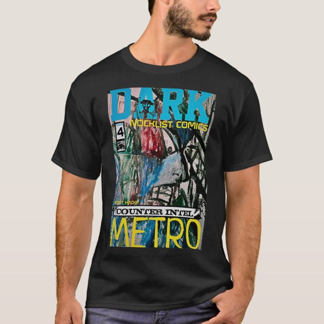 CAMISETA CONTADOR DE METRO ESCURO INTEL (Frente)