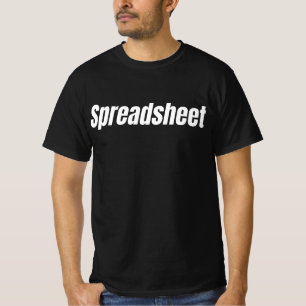 Camiseta Contador Engraçado - Planilha Eletrônica