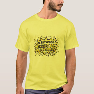 Camiseta Contador Engraçado que Encontra Brechas Fiscais