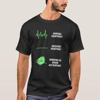 Camiseta Contador Sênior Trabalhador Profissional Contador