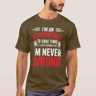 Camiseta Contador Vamos Supor Que Eu Nunca Estou E