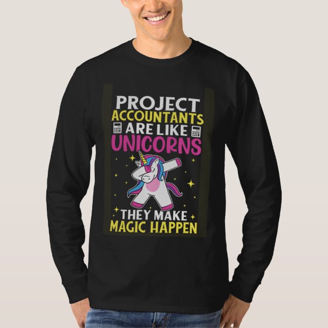 Camiseta Contadores De Projetos São Como Unicórdios (Frente)