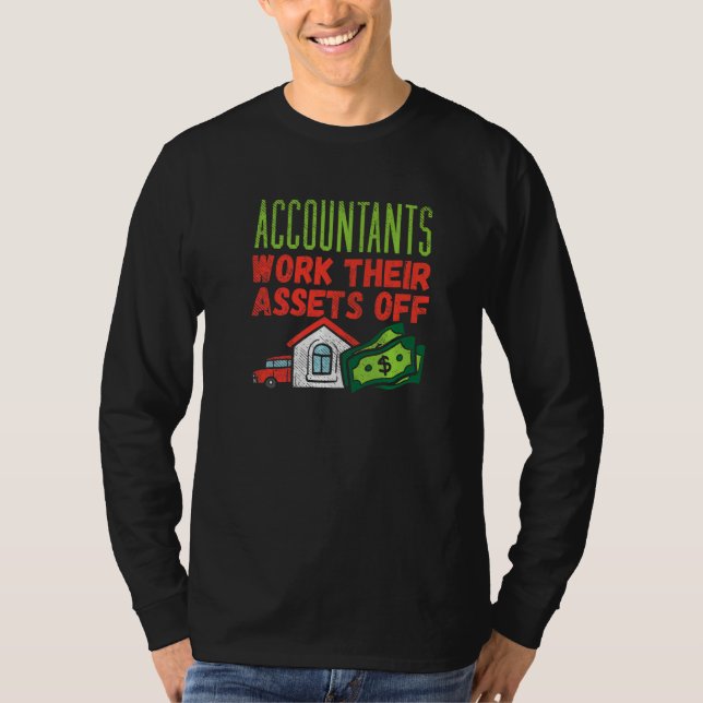 Camiseta Contadores Trabalham Seus Ativos (Frente)