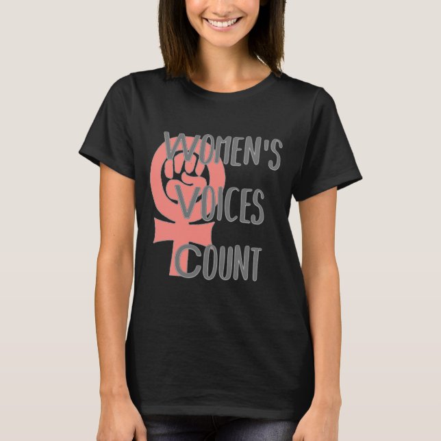 Camiseta Contagem das vozes das mulheres (Frente)