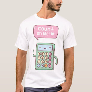 Camiseta Contagem De Calculadora De Gelado Em Mim