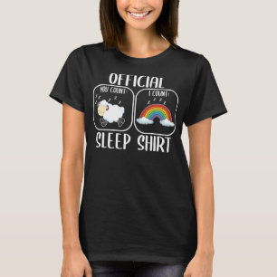 Camiseta Contagem de Ovelha Rainbow Sleepshirt