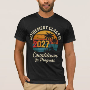 Camiseta Contagem Regressiva da Turma de Aposentadoria de 2