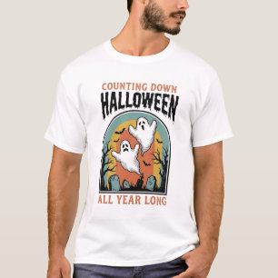 Camiseta Contagem Regressiva de Halloween Gráfico 