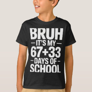 Camiseta Contagem Regressiva Divertida na Escola Dizendo Br