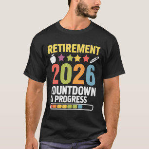 Camiseta Contagem Regressiva Engraçada para Aposentadoria e