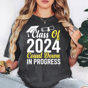 Camiseta Contagem Regressiva para a Formatura da Turma de 2