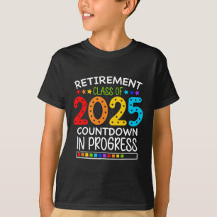Camiseta Contagem Regressiva para Aposentadoria de Professo